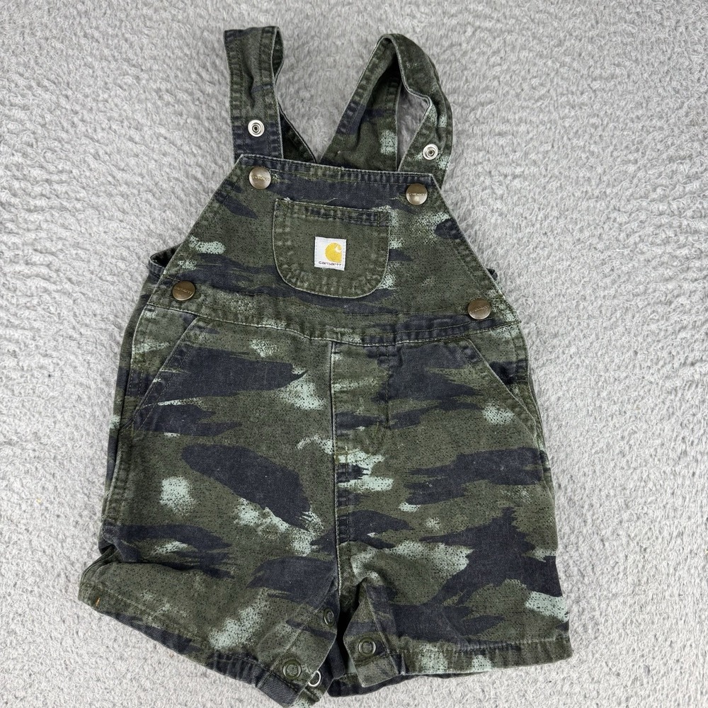 Camo Shortalls/overalls Carhartt Hunting Outdoors Fishing 12M Unisex Toddler